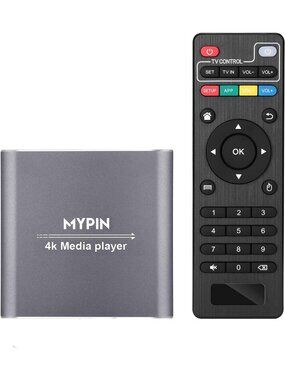4K Media Player with Remote, HDMI, 7.1 Surround Sound, Streaming & Playback
